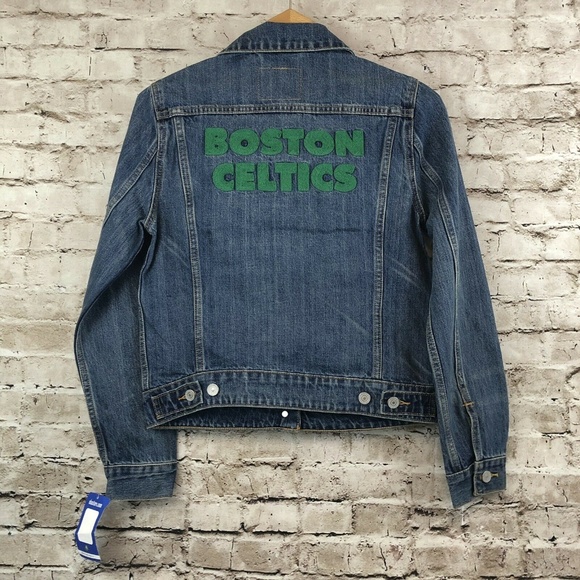 Levi's | Jackets & Coats | Boston Celtics Levis Nba Denim Trucker Jacket |  Poshmark